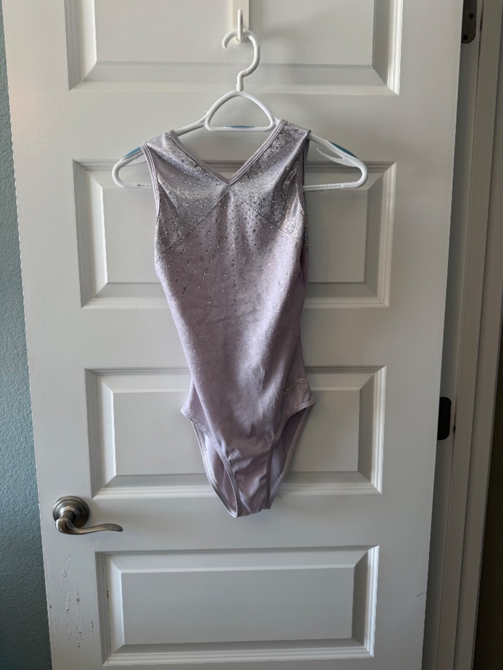 Women’s White Shimmer Performance Leotard